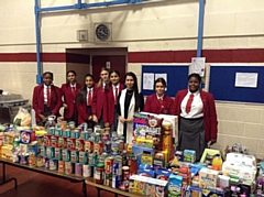 Harvest collection at Beech House School