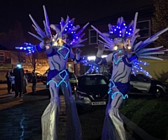 Jacks of Frost entertained the crowds at Middleton Lights switch on