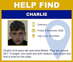 Charlie was last seen on 9 December