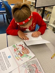 Schoolchildren at Belfield Primary, Milnrow Parish Primary and Buckstones Primary School have been busy throughout December colouring and writing their special Christmas cards 