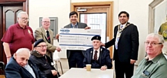 The donation was made to the Rochdale military veterans' breakfast club