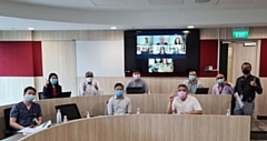 The fellowship is awarded by the Centre for Healthcare Innovation (CHI) Singapore (pictured: some of the NCA cohort collaborating virtually on screen)