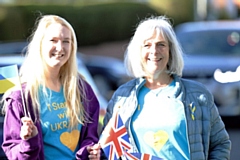 Gemma Finbarr-Smith, who has co-ordinated donations (left) at the Rochdale Ukrainian Donations Hub