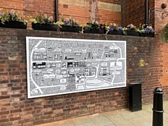 The new Dave Draws mural in the Baillie Street Quarter