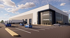 CGI of how new warehouse at Birch Business Park could look. Credit: Fletcher Rae (UK) Ltd.