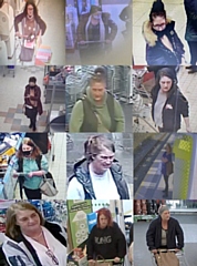 Following an extensive review of CCTV footage, it is believed the woman in the images is the same individual despite the differences in appearance