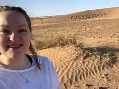 Rebecca Graham trekked across the Sahara