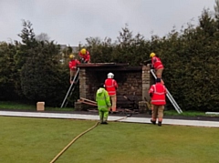 Firefighters on scene at Hare Hill Bowling Club