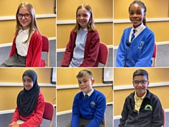 Clockwise from left: Erin Pollitt; Freya Butterworth; Goodness Okunde; Ubaid Hussain; Owen Johnson; Hafsah Ali