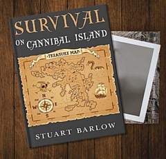 Written by Stuart Barlow, the 148-page sees two groups of children, used to battling it out in a game of hide and seek tag called ‘Survival', find themselves transported to a different land – Cannibal Island – where they go looking for a more challenging adventure