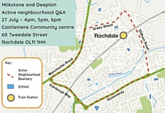 Active neighbourhood boundary map with details of consultation event 