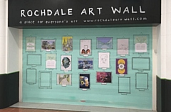 The Rochdale Art Wall in the Rochdale Exchange shopping centre