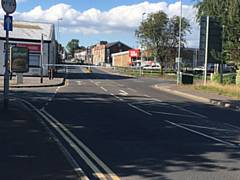 The cordon in place on Whitworth Road