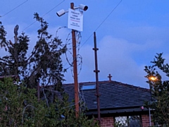 The cameras consisted of ‘gimbal’ cameras, cameras mounted on barbed wire-covered poles, night vision audio recording and also audio-enabled cameras with speakers covering neighbouring properties and the public road