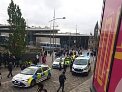 The police presence in Rochdale town centre