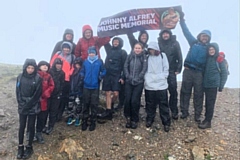 23 of Johnny’s friends and family climbed Snowdon for the Johnny Alfrey Music Memorial