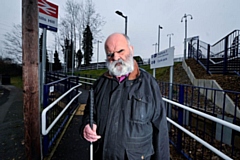 Kevin Greenan at Mills Hill railway station in Middleton