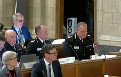 GMP chief constable Stephen Watson at the Police, Fire and Crime Panel on 26 January 2023