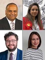 Clockwise: Councillor Azhar Ali, Councillor Iram Faisal, Councillor Elsie Blundell and Councillor Liam O’Rourke