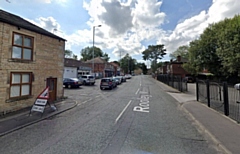 Rooley Moor Road, near the Co-op and other shops