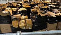 A fraction of the counterfeit seizures