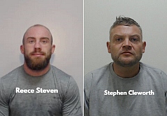 Reece Steven, left, has been jailed for life: Stephen Cleworth, right, has received a minimum of 12 years