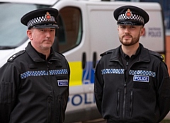 Op Ambition Inspector Matt Shiel and Constable Jamie Acton