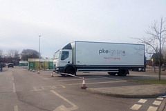 The film crew has been using the car park at Morrisons as a base