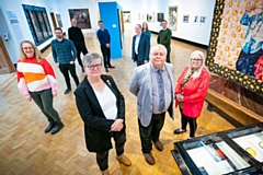 Front: Councillor Janet Emsley, councillor Neil Emmott, councillor Sue Smith. Back (left to right) Bernadette Bone (Conservation architect and heritage consultant), Luke Cooper (Architectural Emporium), Oliver Boaler (RDA), Chris Allsop (Identity Consult), Stephen Hunt (Stephen A Hunt & Associates), Kate Watson (Sutcliffe) and James Quirk (Hive Projects). 