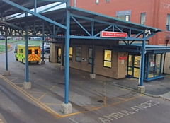 The front of Fairfield General Hospital’s A&E department