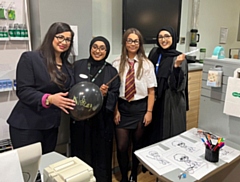 L-R Aisha Amir, Haneefa Begum, Shannon Rhodes and Tasleema Khanam