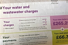 A bill from United Utilities