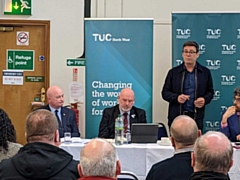 (Left to right) RMT general secretary Mick Lynch, ASLEF general secretary Mick Whelan and Greater Manchester mayor Andy Burnham