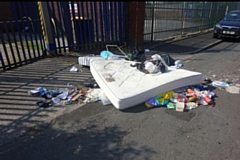 Taylor's fly-tipping on Hobson Street, Oldham