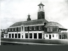 An old photo of the Maclure Road fire station