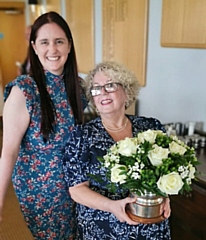 Jenny Kennedy (right) with Vicki Murray from Springhill Hospice