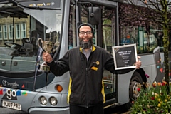 Rosso bus driver Usman Aziz, latest winner of parent firm Transdev’s Pride of the North Cup