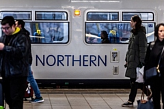 A Northern service with customers onboard