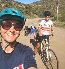 Kelly McVitty has been chosen for the Invictus Games and has been training with her husband (both pictured with their son)