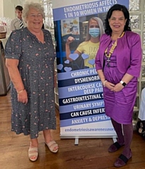 Janet Whittles (Inner Wheel) and Dr Anita Sharma