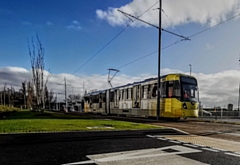 Drivers are out testing the new Trafford Park line