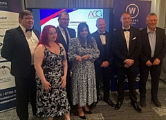 L-R: James Smithies, Chelsea O’Sullivan, Peter Gallagher, Najma Tayab, Darren Hughen, Dennis Chalmers and Phil Lewis from ACG