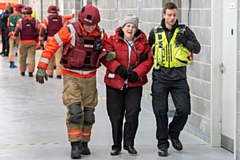 GMFRS volunteer Sue Abbott takes part in MTA training