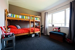 Children's bedroom with bunk beds