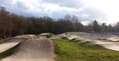 The BMX bike track in Queen's Park, Heywood