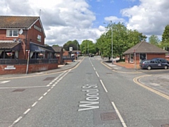 Wood Street, Middleton, looking towards Eastway, at the junction of East View