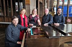 L-R: Jonathan Ellis, Elizabeth Ambrose, Isobel Jenkins, Eric Cymbir and David Cane