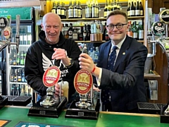 Heywood and Middleton MP Chris Clarkson and Phoenix Brewery