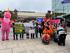 Greater Manchester’s fostering campaign, Fostering Unfiltered, which brings together all ten local councils, took part in the Manchester Pride Parade