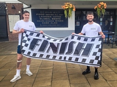 Harry Hedley and Harry Proctor ran a 4x4x48 David Goggins challenge for the Alzheimer’s Society